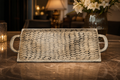 Handcrafted Aluminium Textured Serving Tray – Premium Artisan Finish