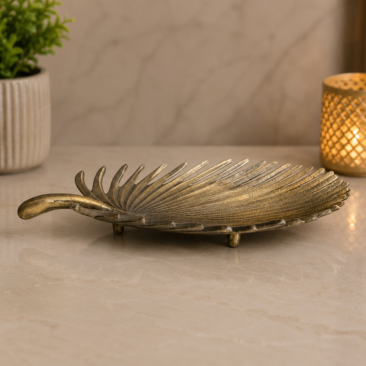 Antique Leaf Decorative Platter