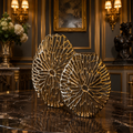 Luxury Aluminium Coral Disc Sculpture Set
