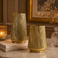 Forma Livings Ripple Vase Set – Antique Gold Finish