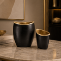 Contour Edge Vase Set (Large & Small)