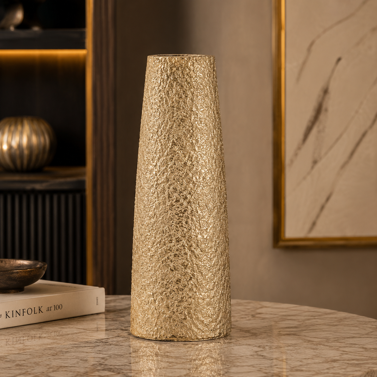 Auric Monolith Vase