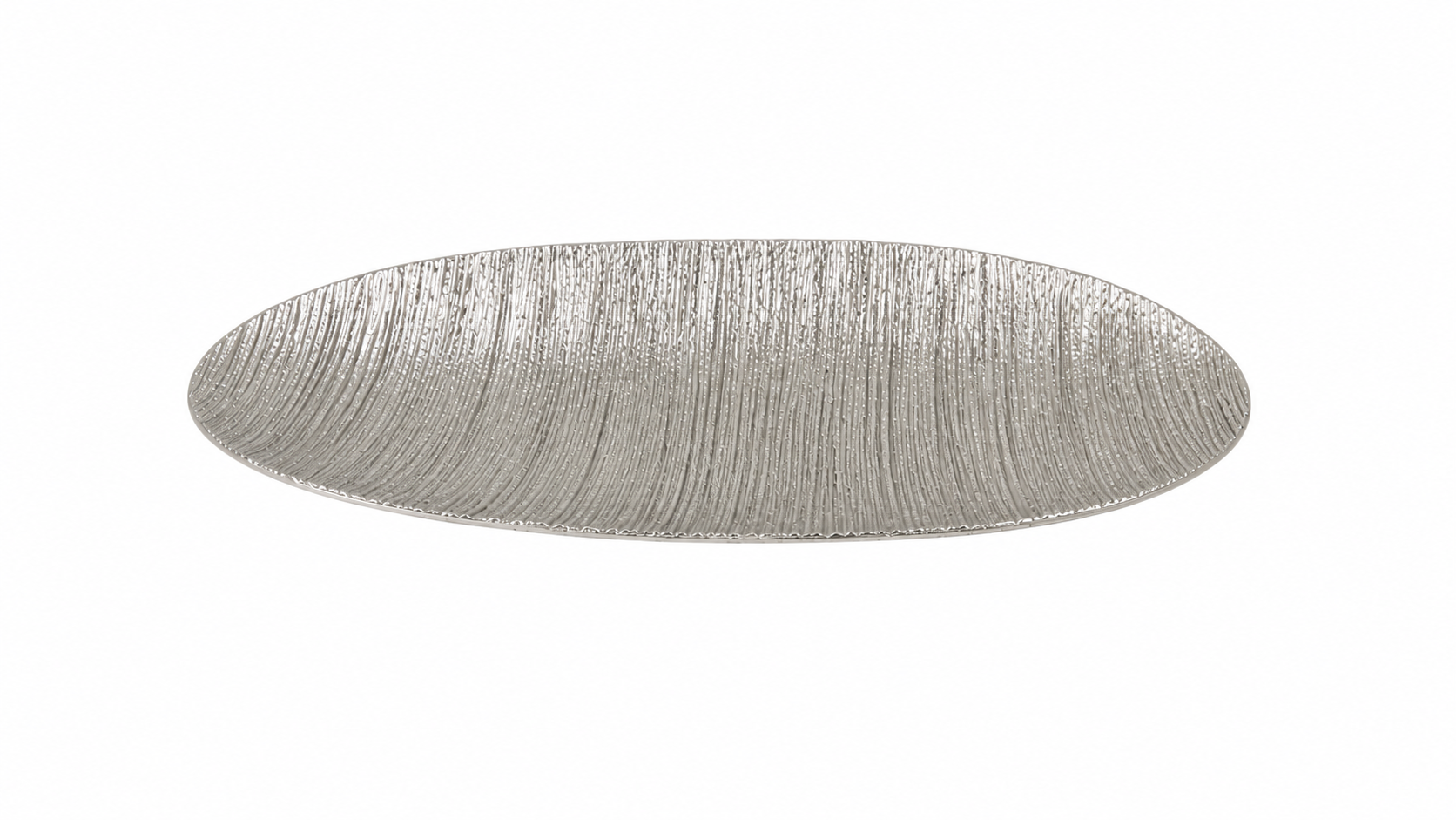 Textured Aluminium Serving Platter – Silver Finish & Matte Black Powder-Coated