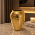 Luxe Hammered Aluminium Vase – Gold, Silver Nickel & Matte Black Finishes
