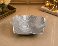 Sculpted Aluminium Luxury Bowls – Gold, Silver & Black Finish (3 Size Options)