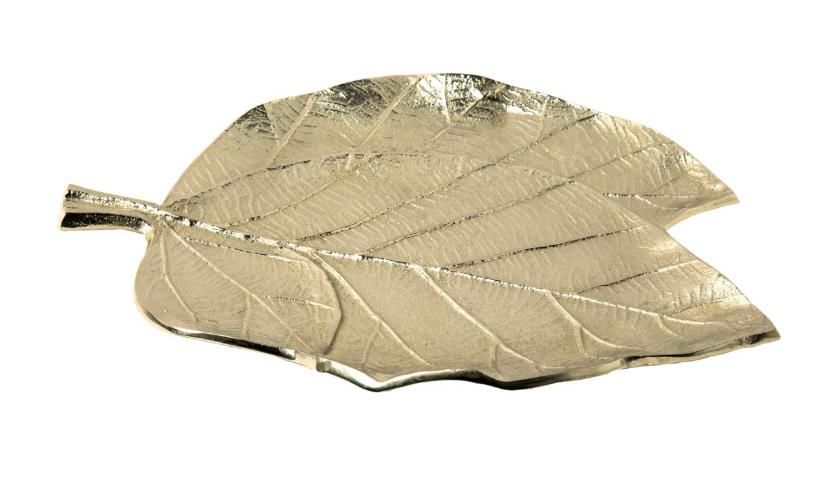Leaf Shaped Aluminium Tray