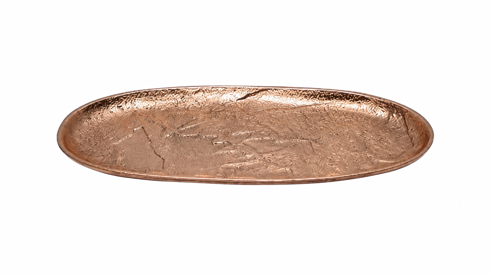 Textured Aluminium Serving Platter – Bronze Finish & Matte Black Powder-Coated