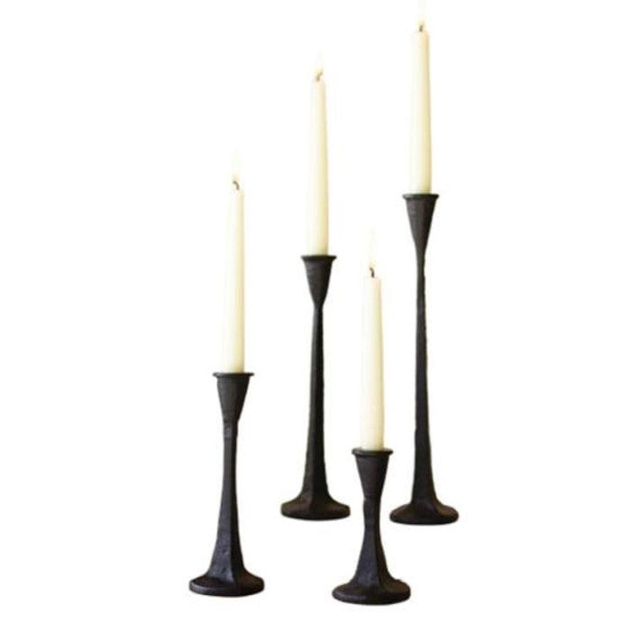 Matte Black Taper Candle Stand Set (Set of 4) – Elegant Height Play Collection