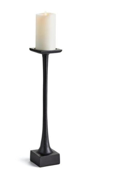 Modern Aluminium Candle Holder Set – Matte Black & Silver Powder Coated Finish