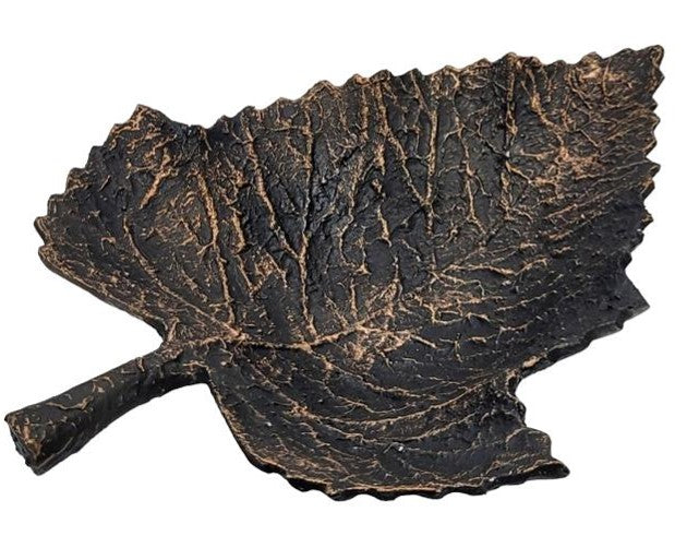 Textured Aluminium Leaf Tray – Modern Luxury Serving Accent