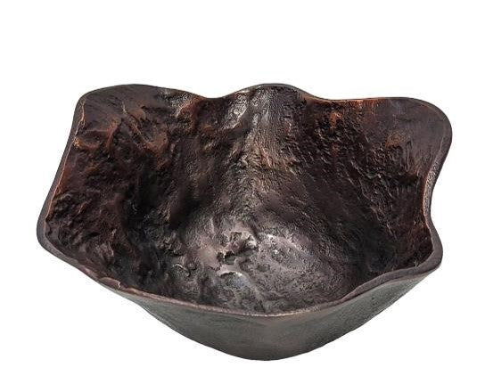 Forma Livings Sculpted Aluminium Bowl – Artisan Texture (Gold & Silver Finish Available)