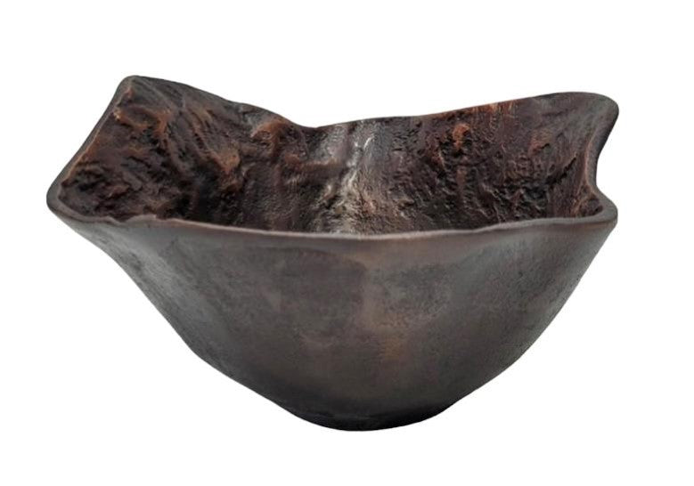 Forma Livings Sculpted Aluminium Bowl – Artisan Texture (Gold & Silver Finish Available)